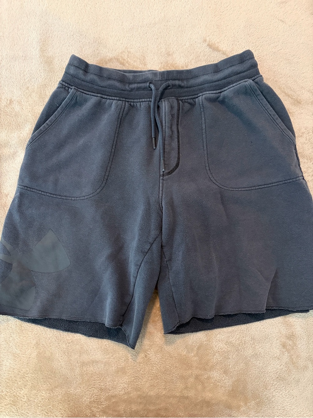 Men's Black Drawstring Sweat Shorts - Comfortable Everyday Wear